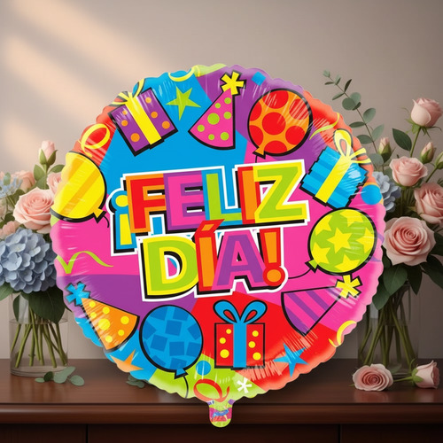 Happy Day Metallic Balloon