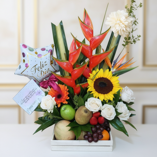 Floral Arrangement with Tamarillo Fruits