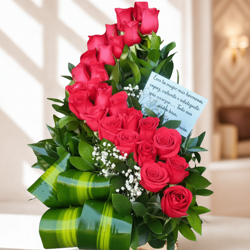 Floral Arrangement with Volute Roses