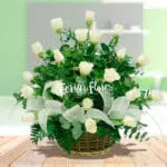 Pure White Floral Arrangement