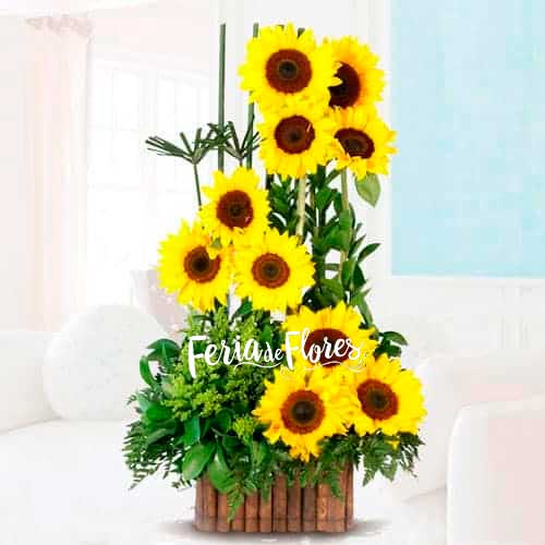 Arrangement with Summer Sunflowers